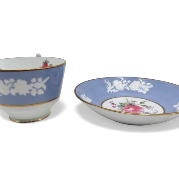 SPODE COPELANDS Maritime Rose Tea Cup And Saucer Set England Vintage - Picture 7 of 11